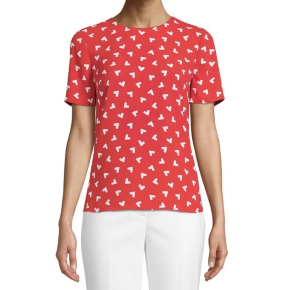 NWT ANNE KLINE SHORT SLEEVES BLOUSE MEDIUM